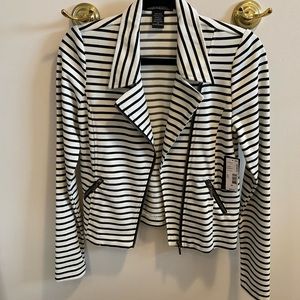 Moto jacket zip blazer new medium